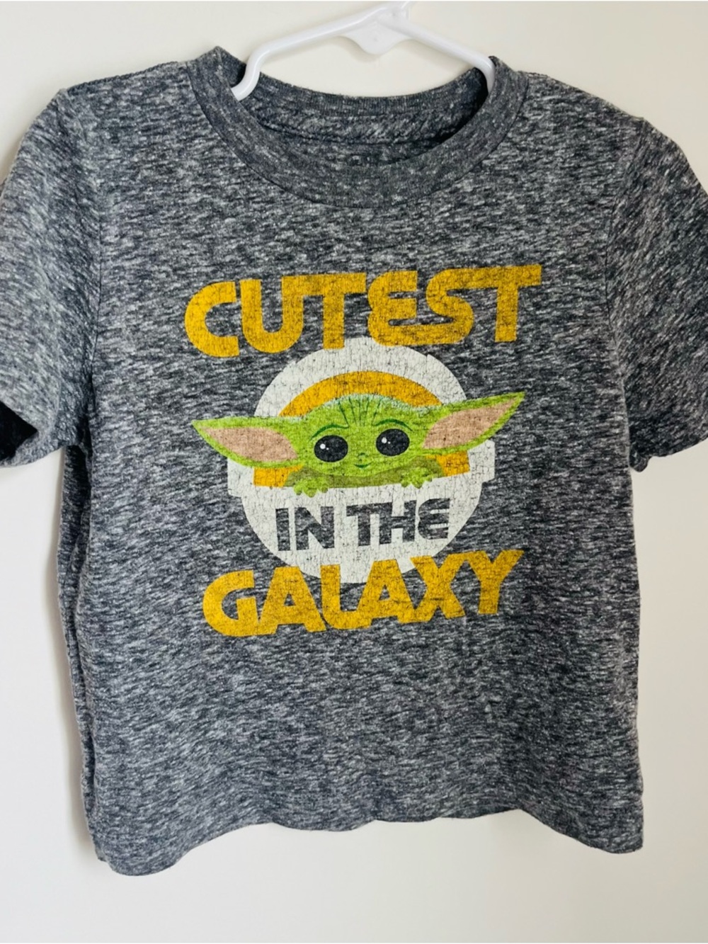 Star Wars Yoda Tee Size 2T Cutest in the Galaxy Short Sleeve T-shirt